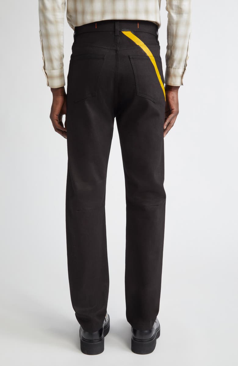 JKEEFER Rear Stripe Five-Pocket Pants, Alternate, color, Black