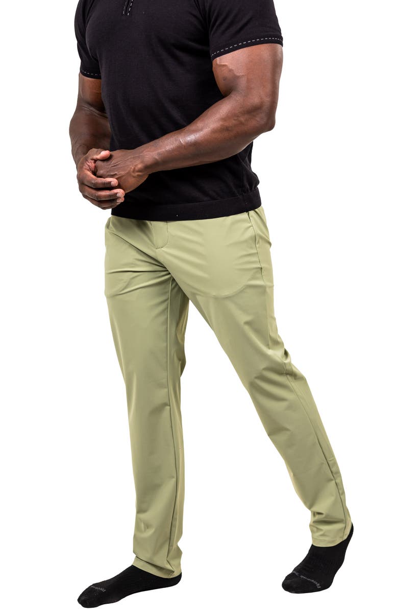 Maceoo Workout Stretch Pants, Alternate, color, Green