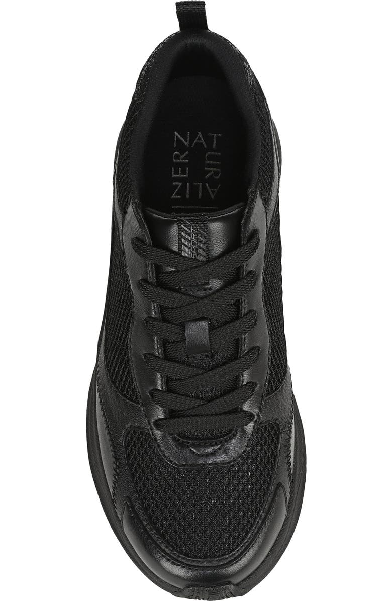 Naturalizer Zoie Sneaker, Alternate, color, Black / Black Bottom