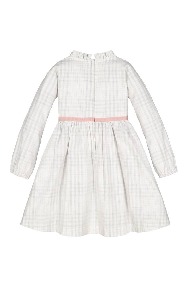 Hope & Henry Baby Girls' Ruffle Neck Empire Waist Dress, Infant, Alternate, color, 