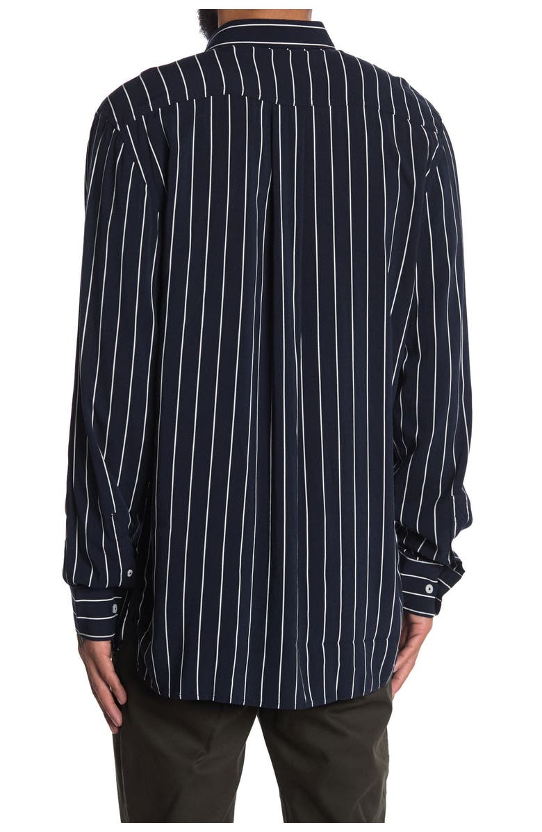ZANEROBE Pinstripe Print Boxy Fit Shirt, Alternate, color,