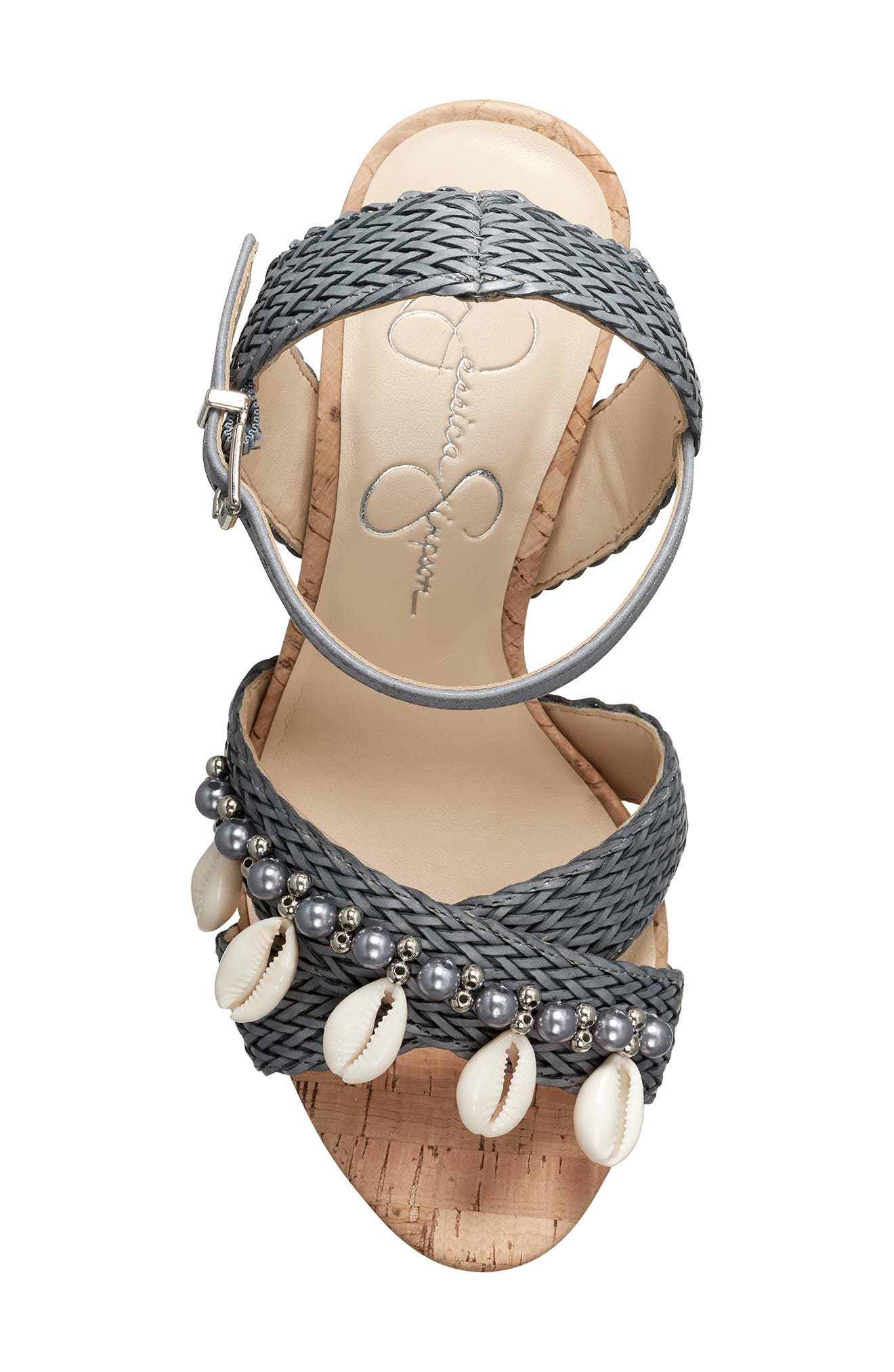 Ivriele Embellished Pump Sandal, Alternate, color, ASH BLUE