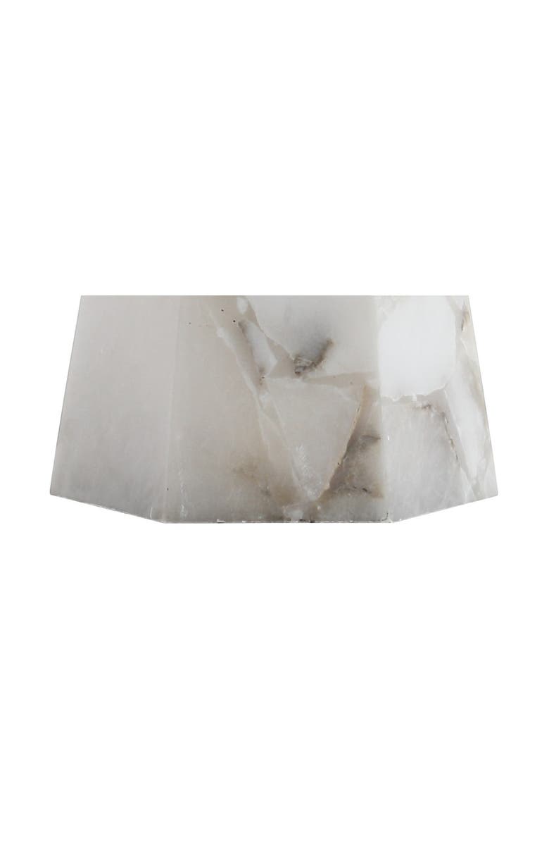 JONATHAN Y Xio Alabaster LED Table Lamp, Alternate, color, White