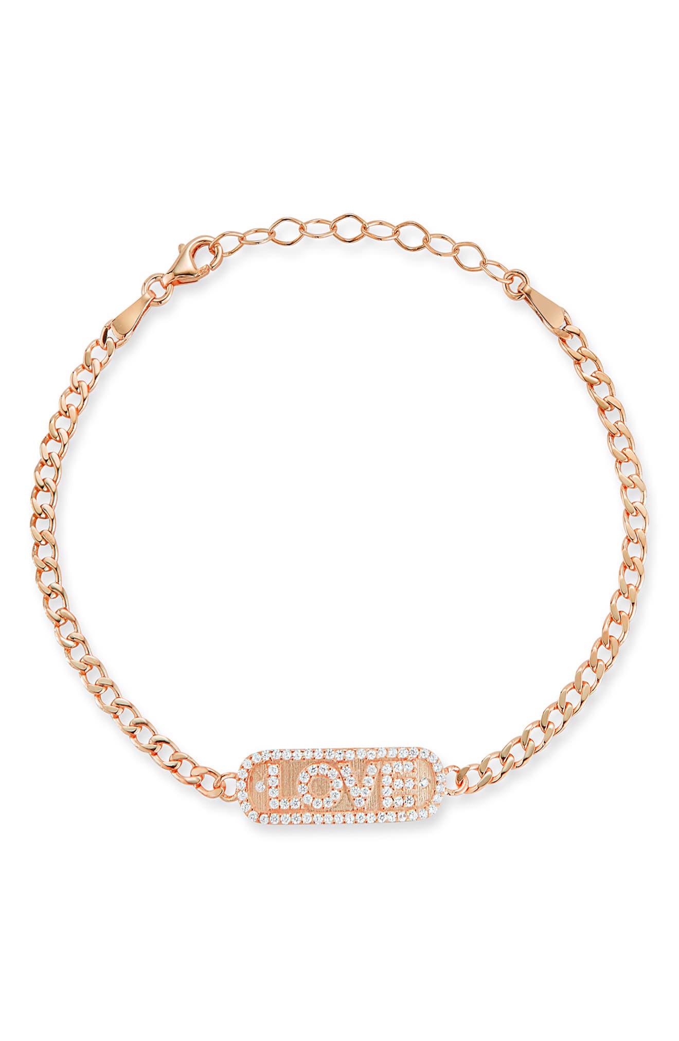 GLAZE JEWELRY Cubic Zirconia Love Bracelet