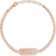 GLAZE JEWELRY Cubic Zirconia Love Bracelet