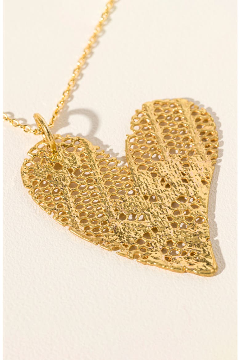 Precious Dipped-Lace Heart Necklace, Alternate, color, multi