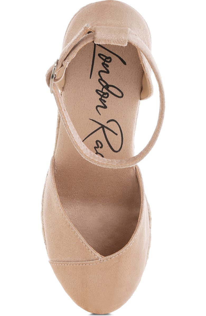 LONDON RAG Sorcruz Espadrille Platform Wedge Pump, Alternate, color, Beige