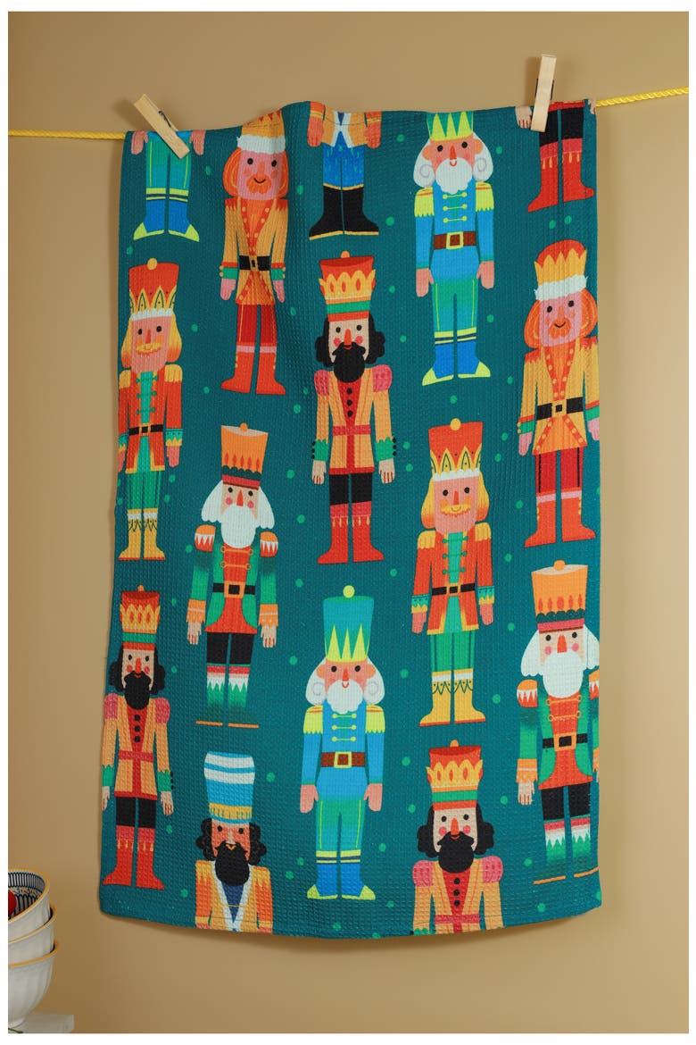 The Nutcracker Suite Set of 3 Kitchen Towels, Alternate, color, BLUE