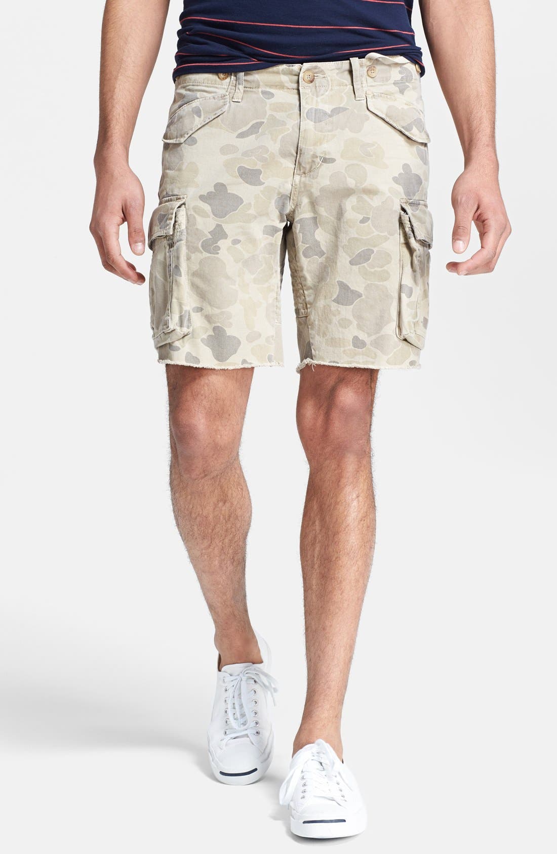 Gant by Michael Bastian Camo Print Cut Off Cargo Shorts (Men) | Nordstrom