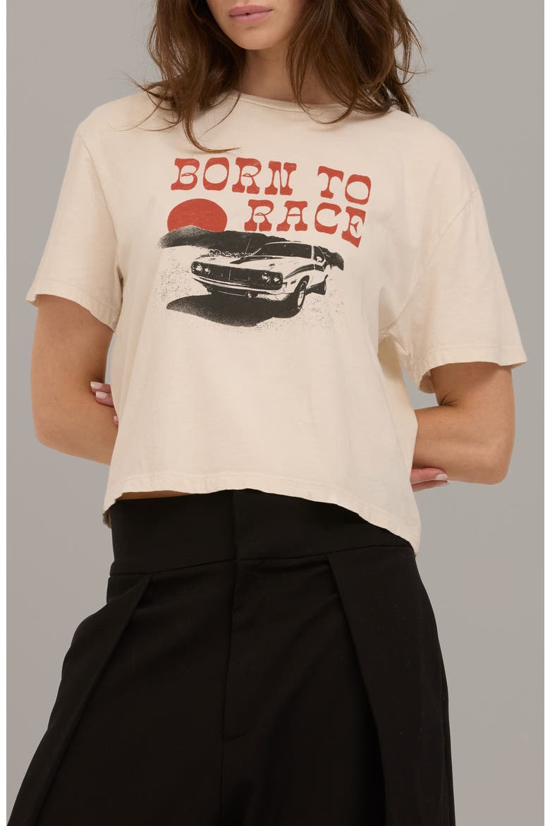 Born to Ride Graphic Tee, Main, color, VINTAGE WHITE