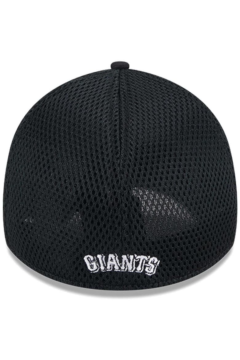Men's New Era San Francisco Giants Evergreen Black & White Neo 39THIRTY Flex Hat, Alternate, color, Black