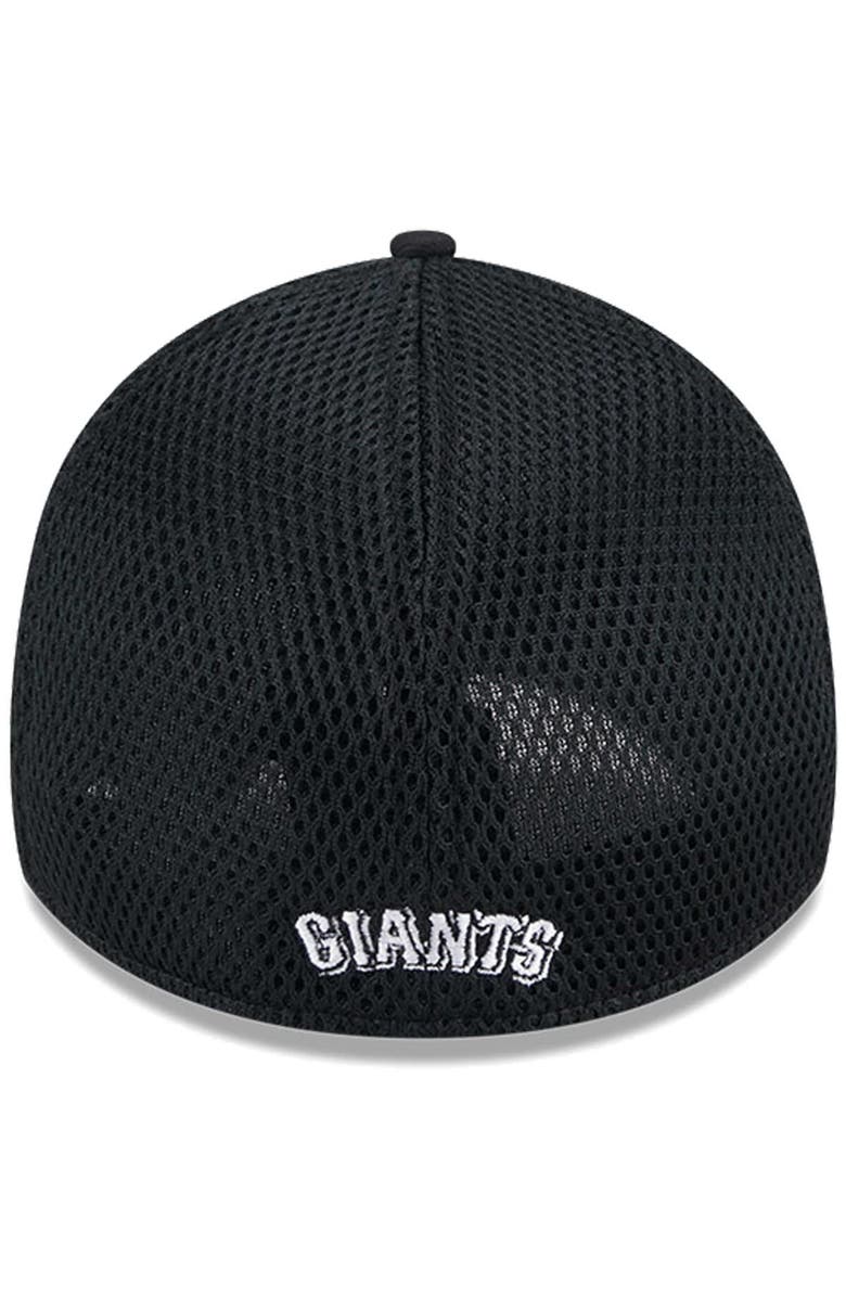 New Era Men's New Era San Francisco Giants Evergreen Black & White Neo 39THIRTY Flex Hat, Alternate, color, Black