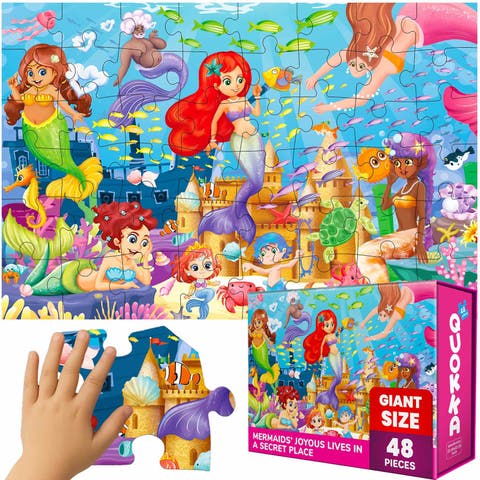 2x3 FT Giant Floor Puzzles for Kids Ages 4-6 - Interactive Learning and Play