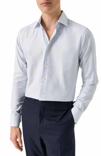 Contemporary Fit Semi Solid Dress Shirt
