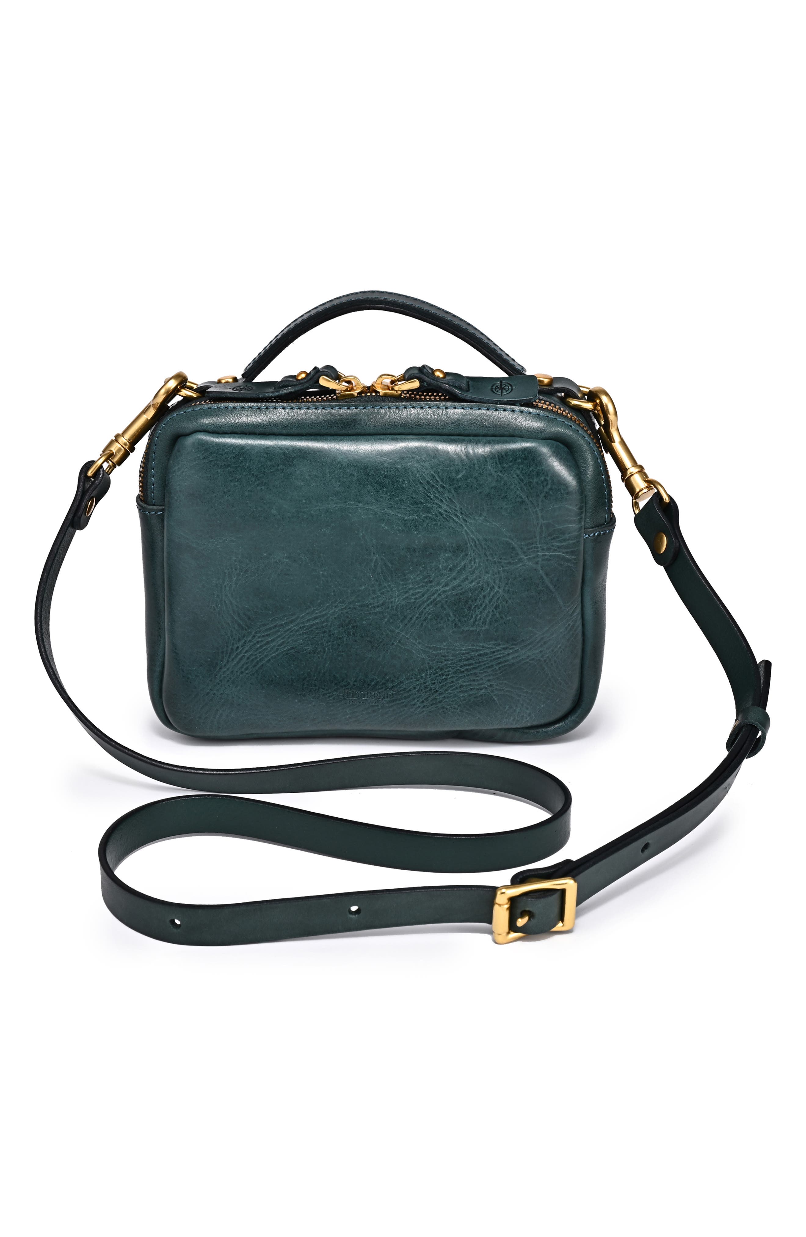 OLD TREND Ficus Leather Crossbody Bag, Alternate, color, Turquoise