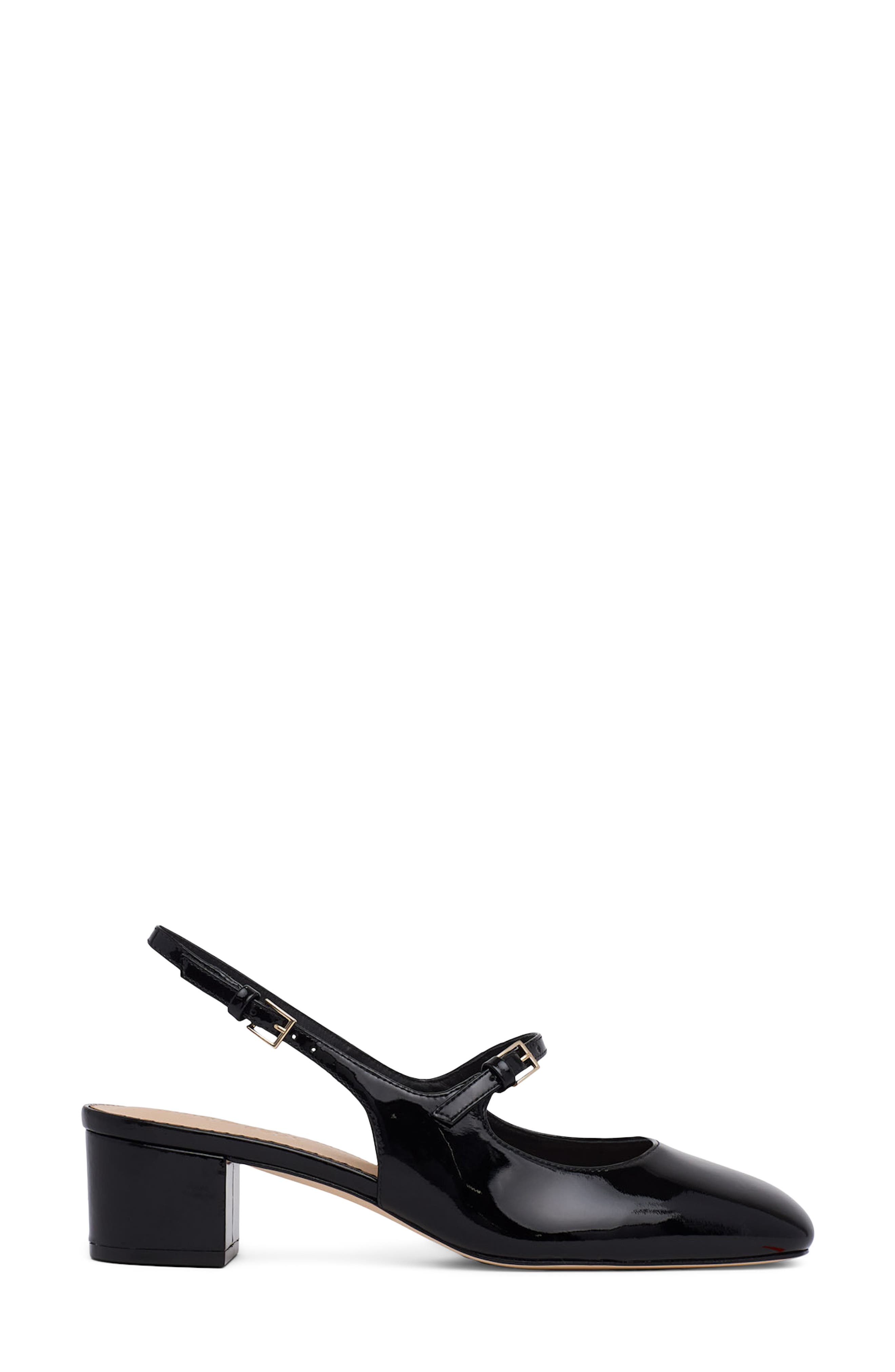 Cinq à Sept Diana Slingback Block Heel Pump, Alternate, color, Black