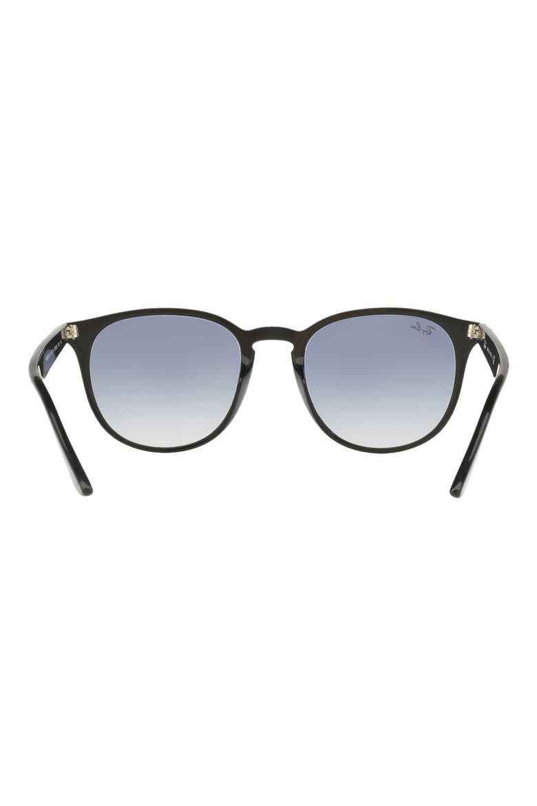 53mm Gradient Phantos Sunglasses, Alternate, color, BLACK / CLEAR LIGHT BLUE