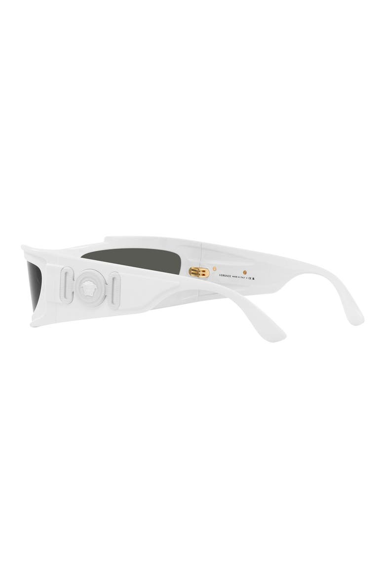 67mm Rectangular Sunglasses, Alternate, color, WHITE