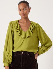 Hush Air Flow Ruffle Blouse