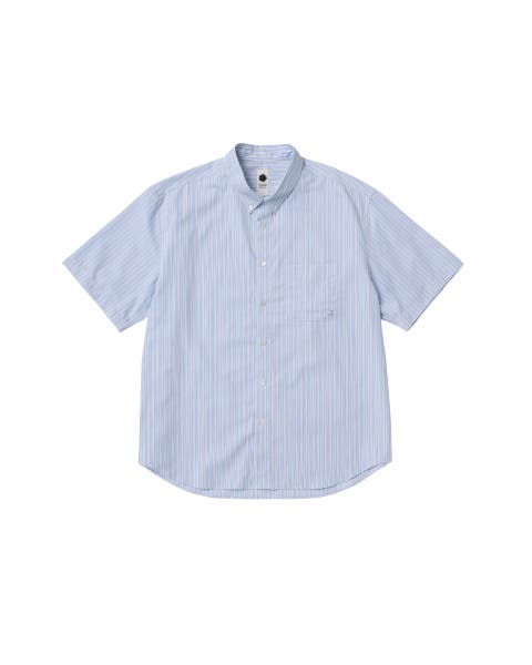 Short Sleeve Striped Button Down Shirt