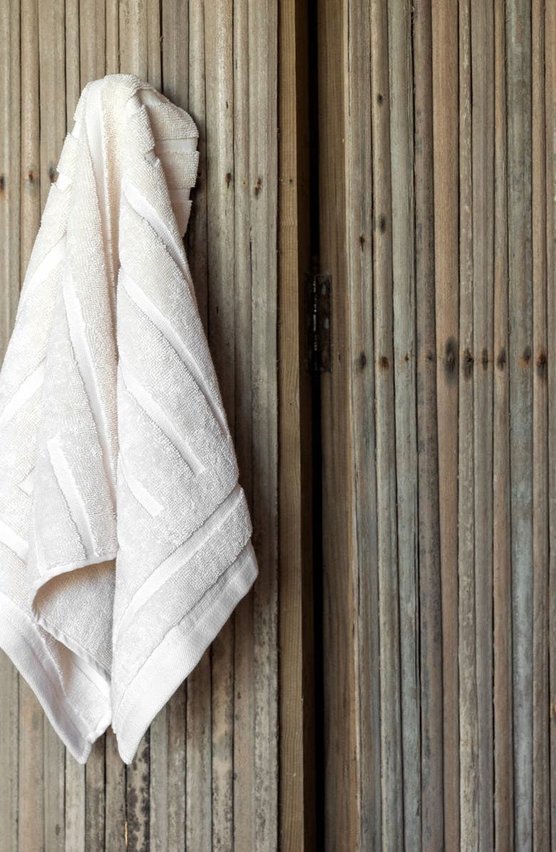 Italic Capri Hand Towels, Alternate, color, Ecru