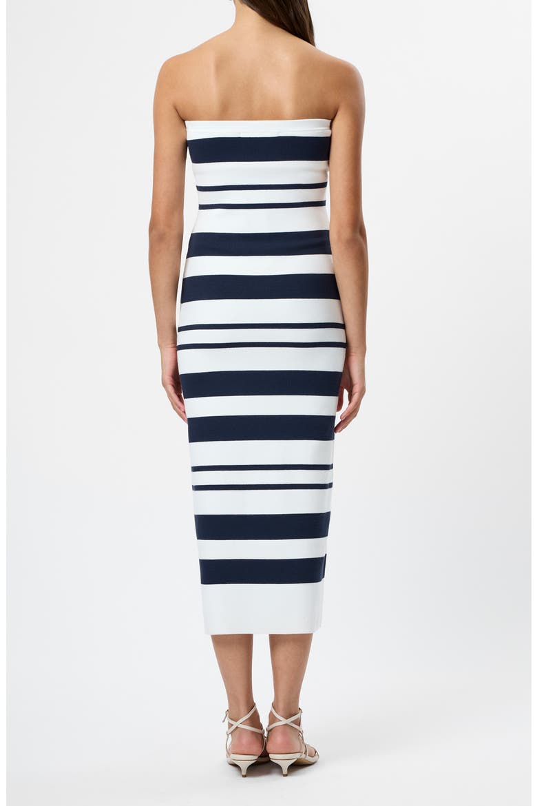 Maxime Stripe Strapless Midi Dress, Alternate, color, SUMMERWHITE-MARINE