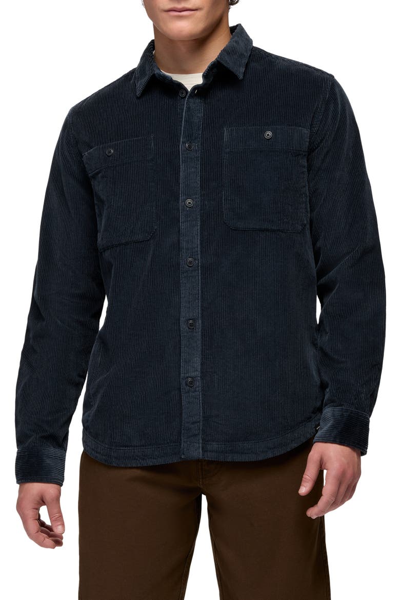 Ridgecrest Long Sleeve Organic Cotton Corduroy Shirt, Main, color, NAUTICAL