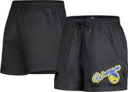 PRO STANDARD Women's Pro Standard  Black Golden State Warriors Script Woven Shorts