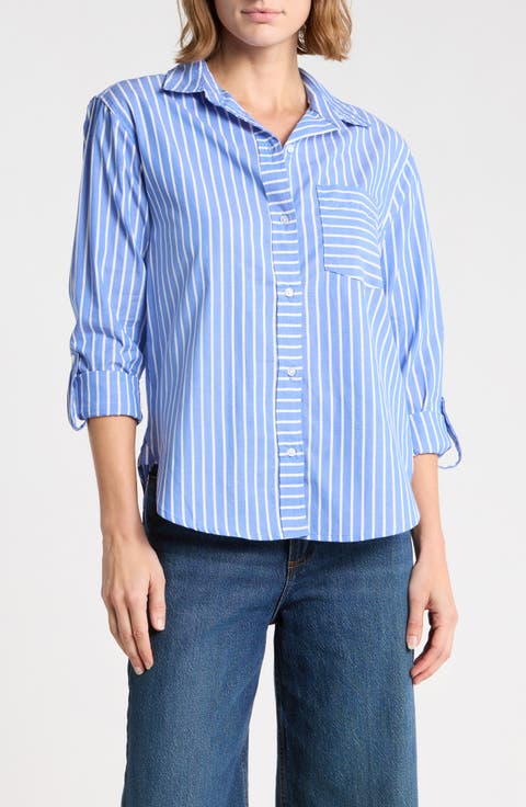 Carson Stripe Button-Up Shirt