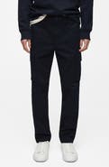 MANGO Regular Fit Flat Front Twill Cargo Pants