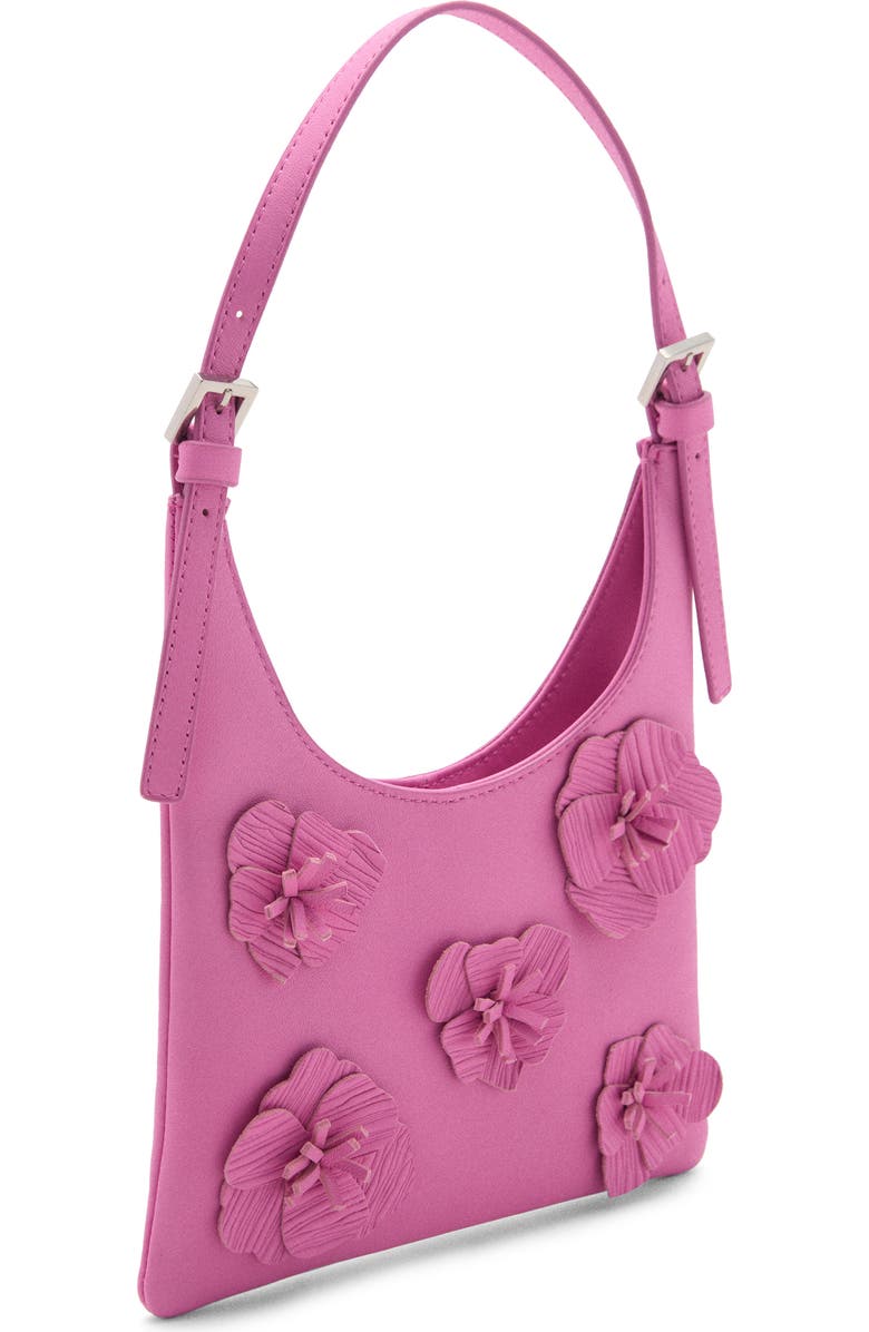 MANGO Floral Leather Shoulder Bag, Alternate, color,