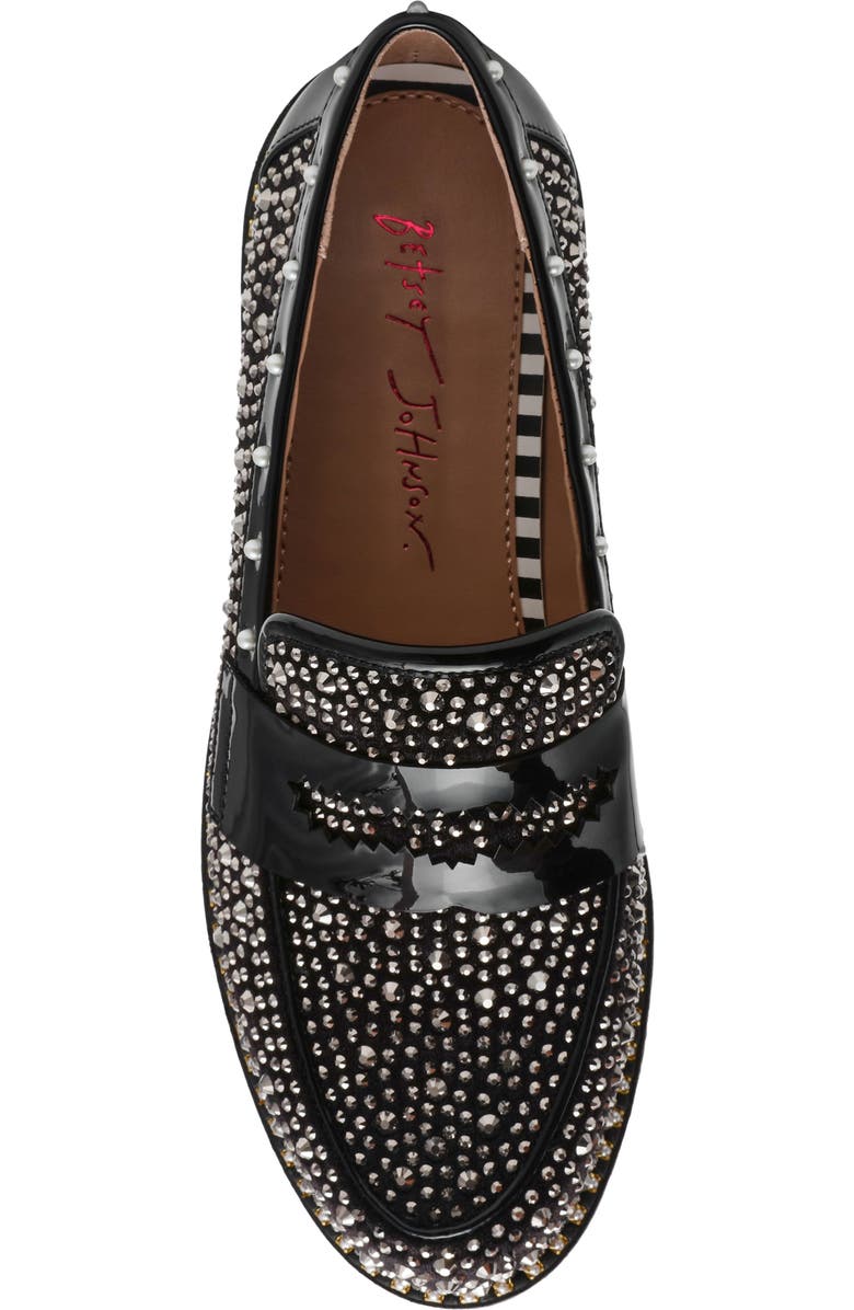 Betsey Johnson Lydia Loafer, Alternate, color, Black