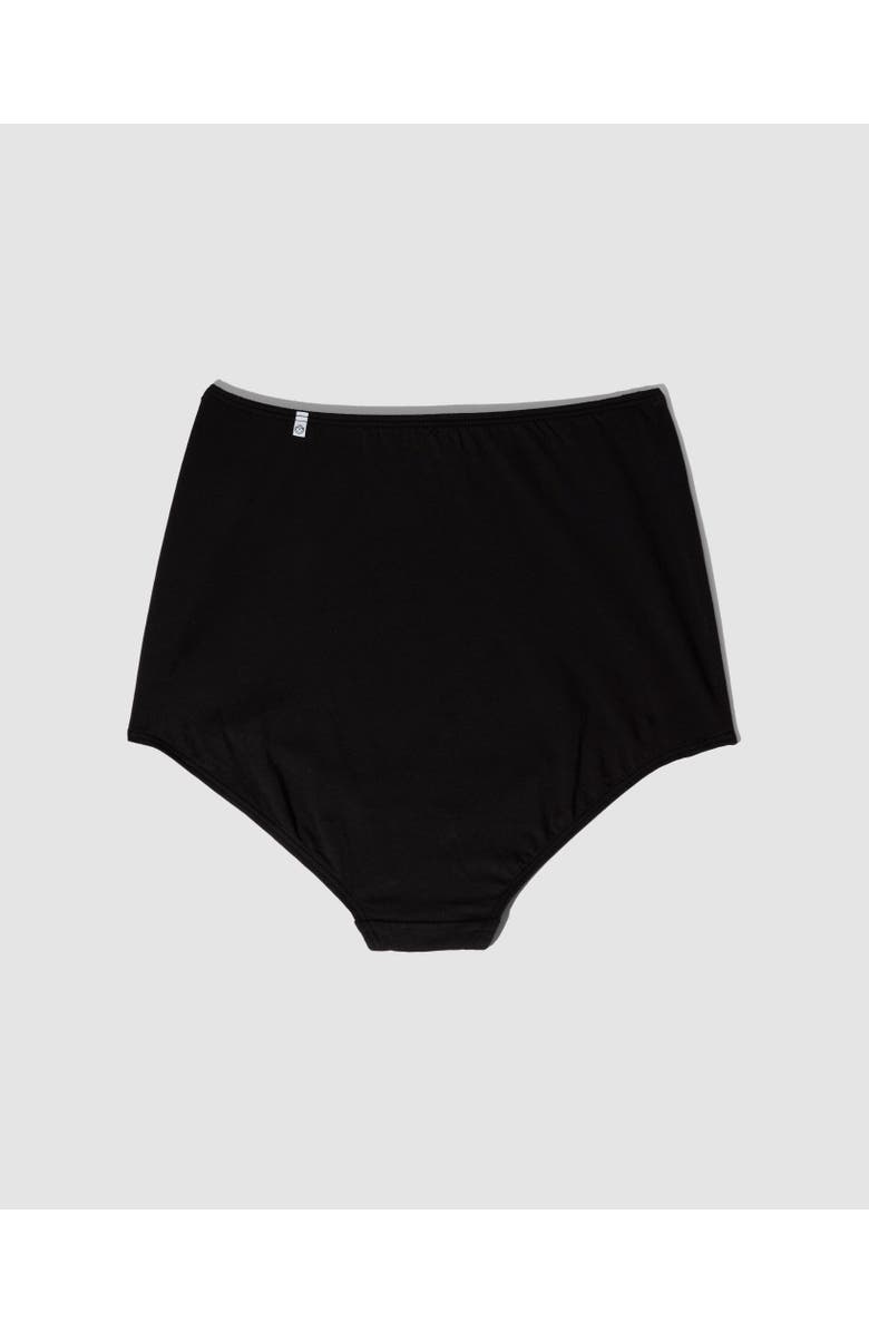 ODDOBODY Organic Cotton High Waisted Brief, Alternate, color, Midnight