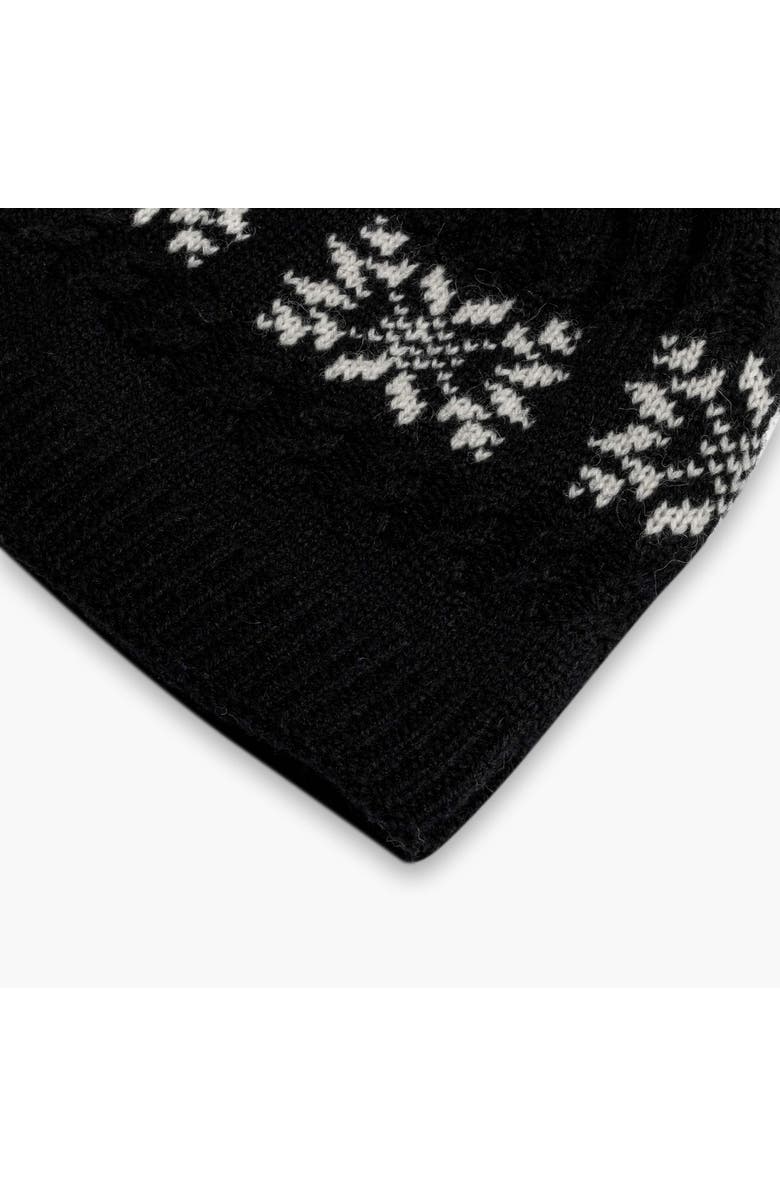 Turtle Fur Leira Wool Pom Beanie, Alternate, color, Black