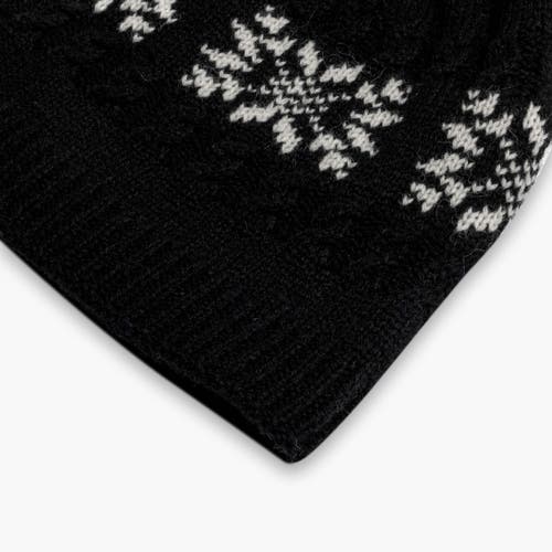 Turtle Fur Leira Wool Pom Beanie In Black