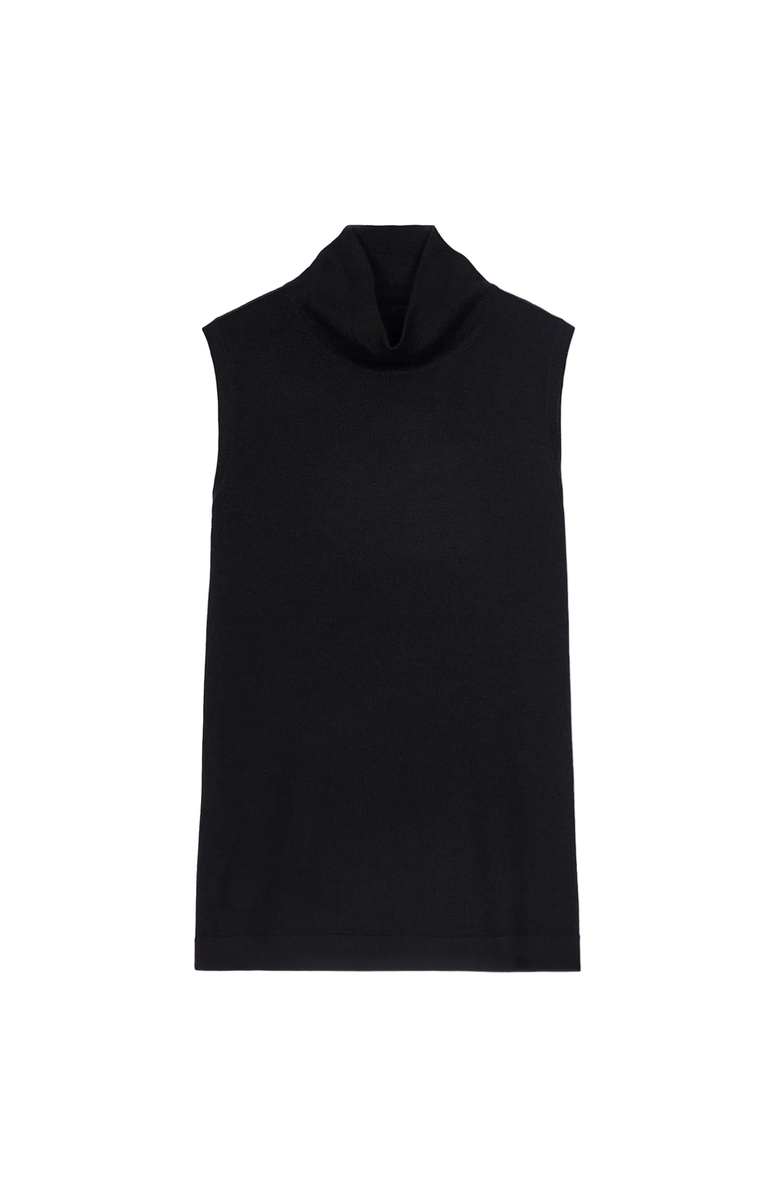 Gobi Cashmere Cashmere Silk High-Neck Top, Main, color, Black