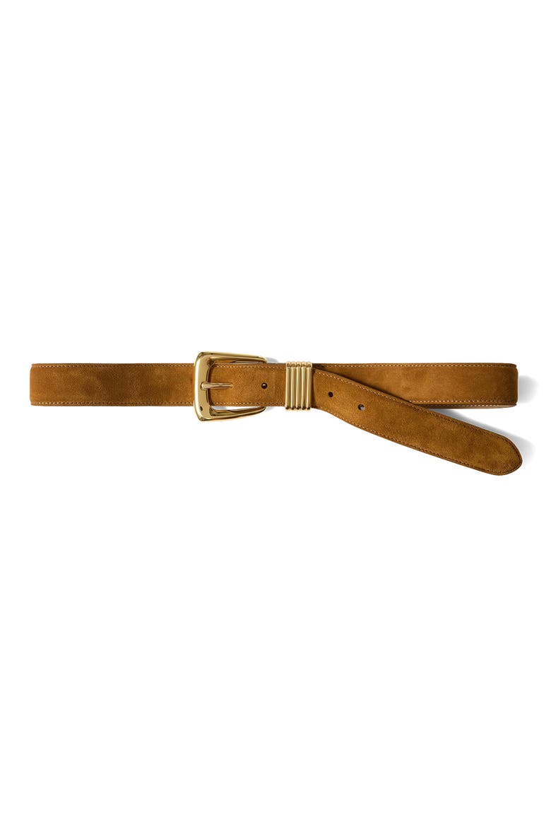 Arch Suede Belt, Main, color, ACORN
