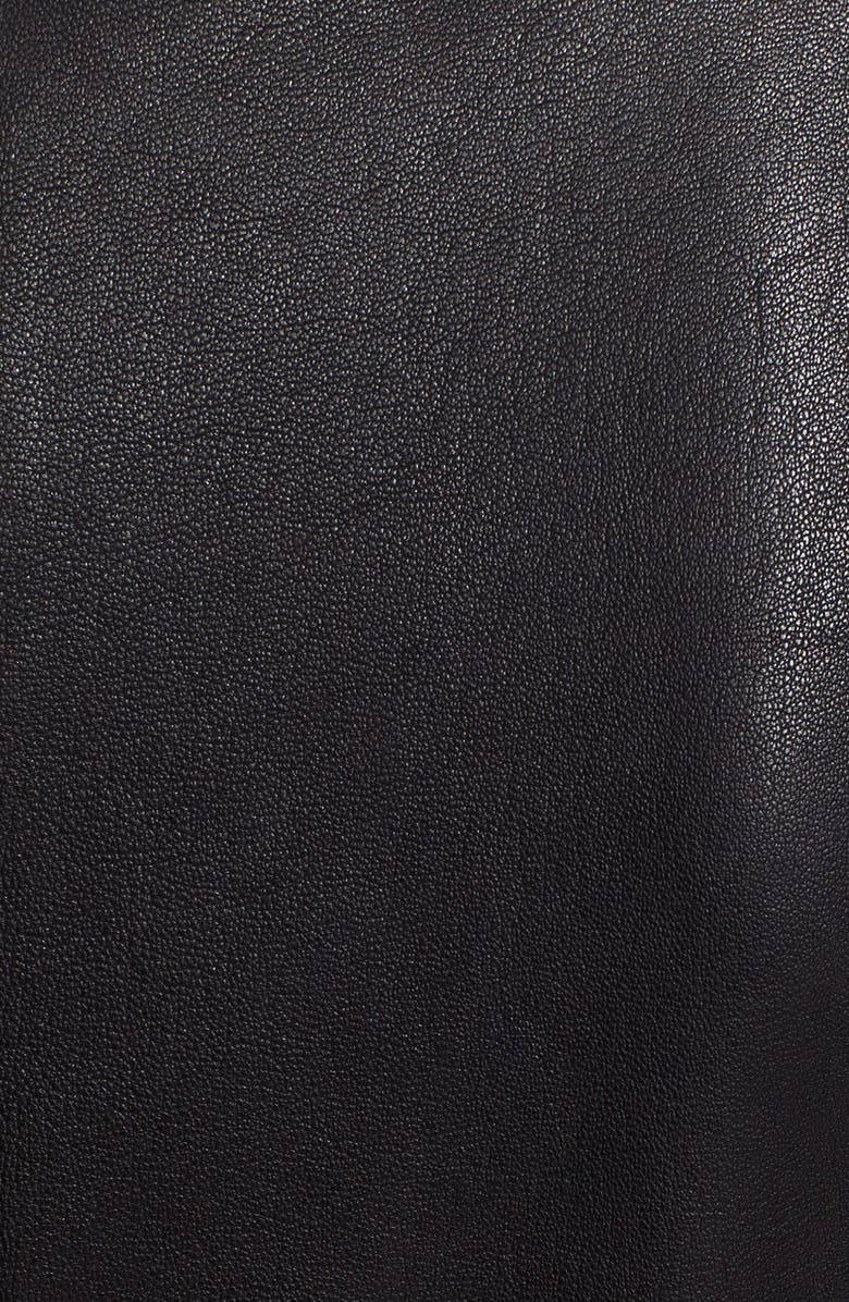 Burberry Brit 'Edgewick' Lambskin Leather Moto Jacket, Alternate, color,