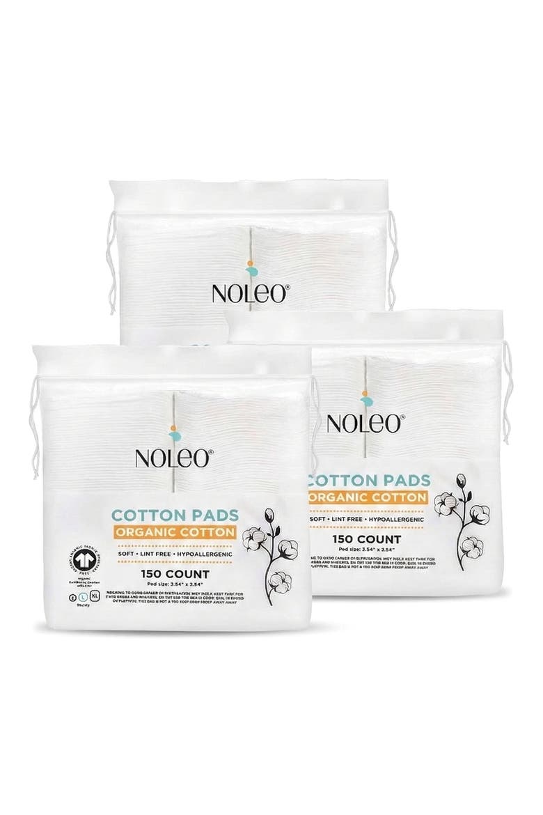 450-Pack Large Organic Cotton Pads, Main, color, WHITE