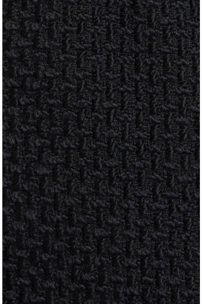 Basket Weave Walking Coat, Alternate, color, BLACK