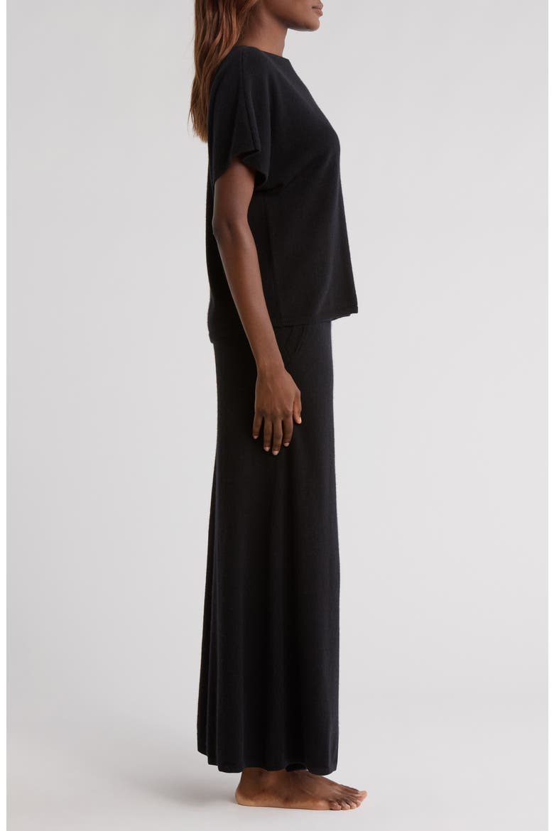Cashmere Lounge Set, Alternate, color, BLACK