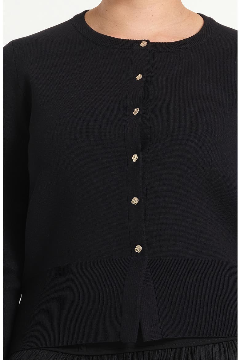 Jasmine Cardigan, Alternate, color, BLACK