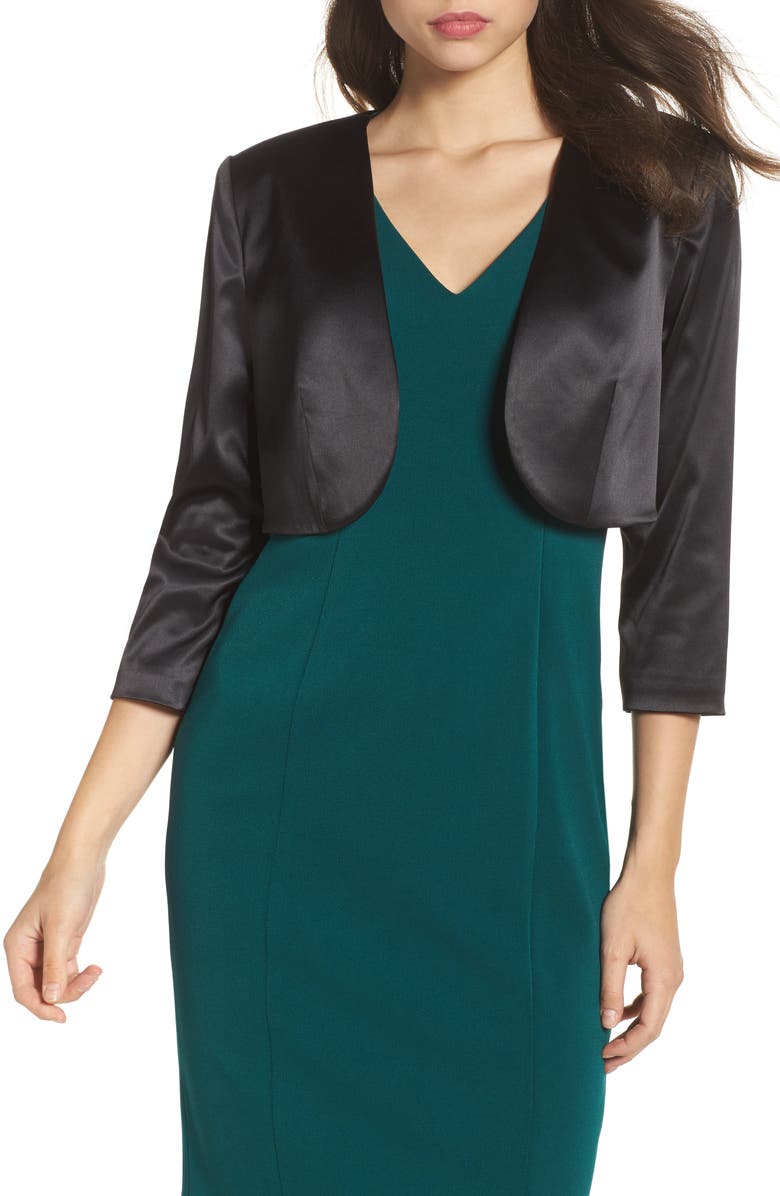 Eliza J Satin Bolero, Main, color, 