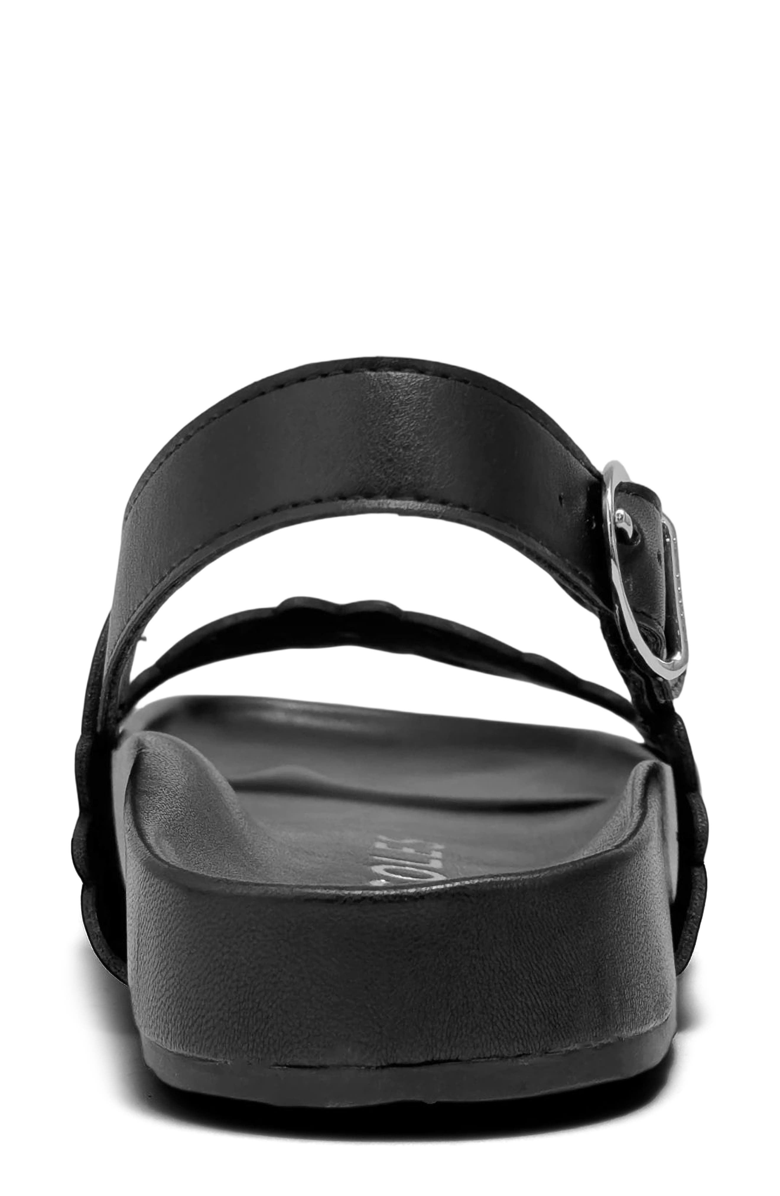 Aerosoles Lily Perforated Slingback Sandal, Alternate, color, Black Perf Fx Nappa