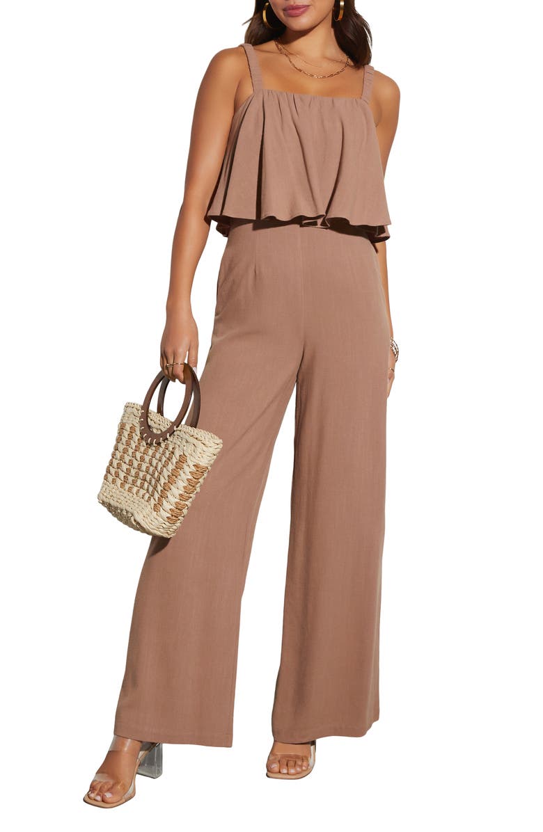 VICI Collection Itzel Wide Leg Jumpsuit, Main, color, 