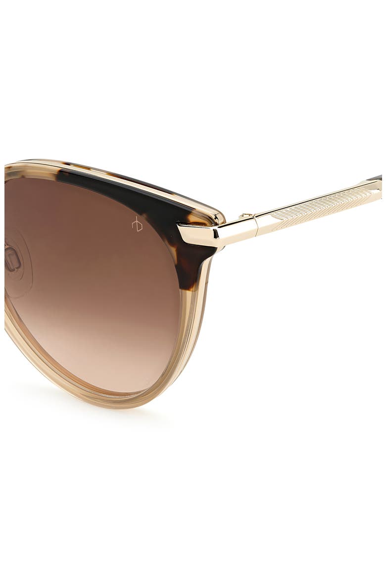 53mm Round Sunglasses, Alternate, color, HAVANA HONEY / BROWN GRADIENT
