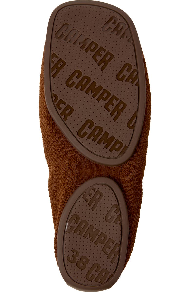 Camper Right Niko Ballerina Flat, Alternate, color, Medium Brown
