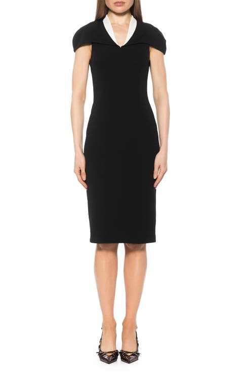 Tati Cape Sheath Dress