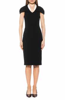 Alexia Admor Tati Cape Sheath Dress
