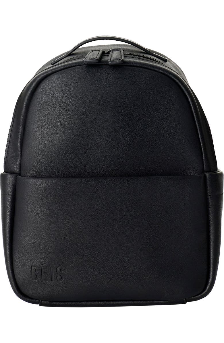 Béis The Essential Mini Backpack, Main, color, Black